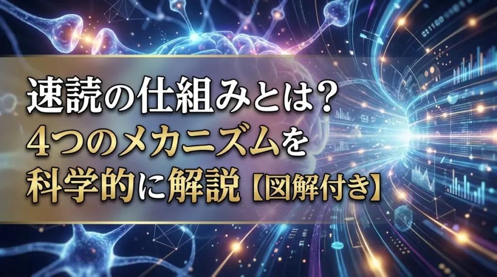 速読の仕組みとは？4つのメカニズムを科学的に解説【図解付き】