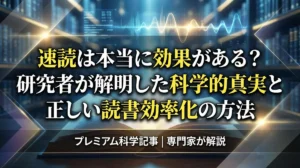 速読は本当に効果がある？研究者が解明した科学的真実と正しい読書効率化の方法