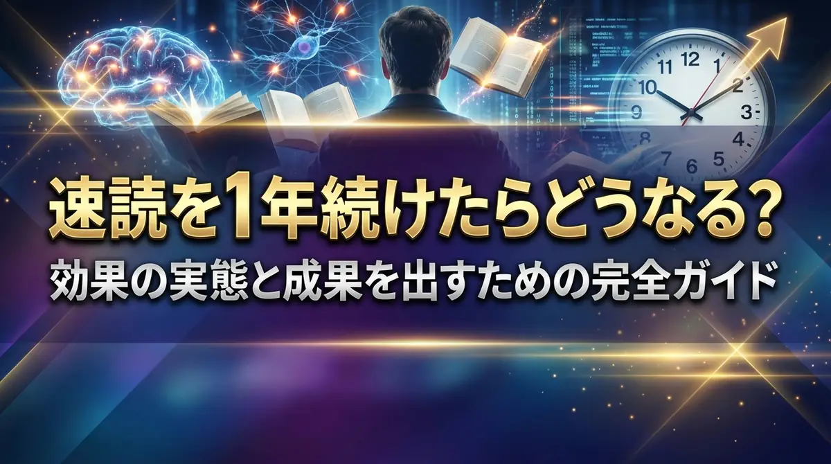 速読を1年続けたらどうなる？効果の実態と成果を出すための完全ガイド