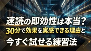 速読の即効性は本当？30分で効果を実感できる理由と今すぐ試せる練習法