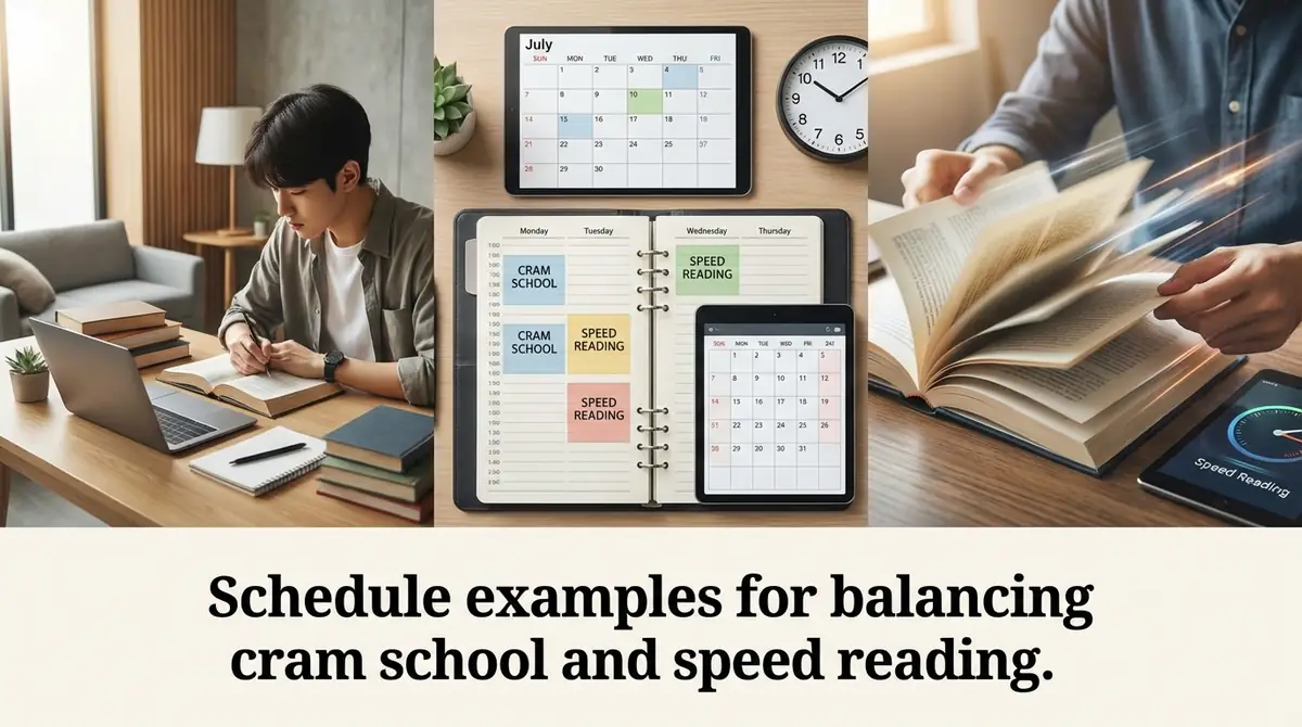 塾と速読を両立させるスケジュール例