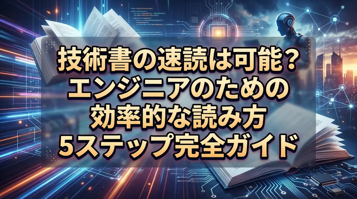 技術書の速読は可能？エンジニアのための効率的な読み方5ステップ完全ガイド