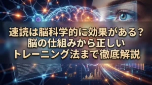 速読は脳科学的に効果がある？脳の仕組みから正しいトレーニング法まで徹底解説