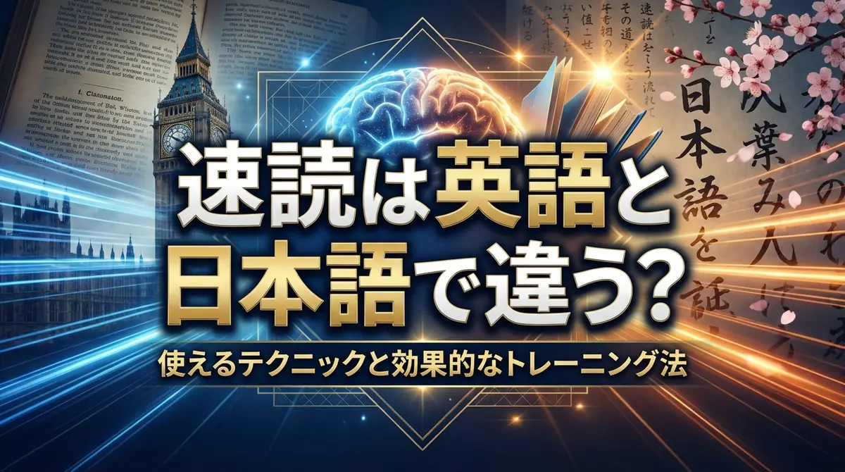 速読は英語と日本語で違う？使えるテクニックと効果的なトレーニング法