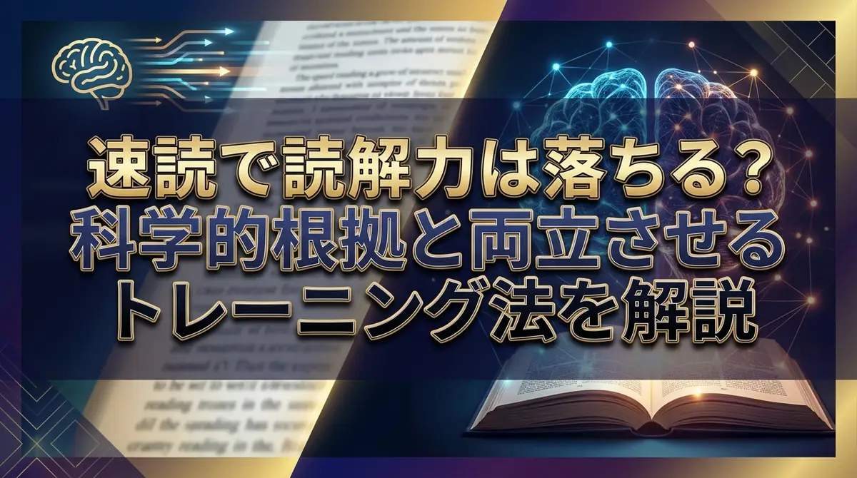 速読で読解力は落ちる？科学的根拠と両立させるトレーニング法を解説