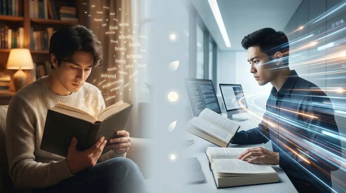 黙読と速読の違いを5つの観点で徹底比較
