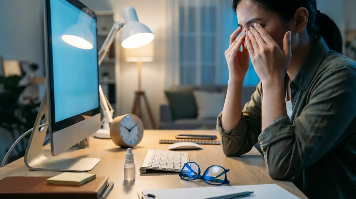 注意点④目の疲労・健康面のリスクを軽視する