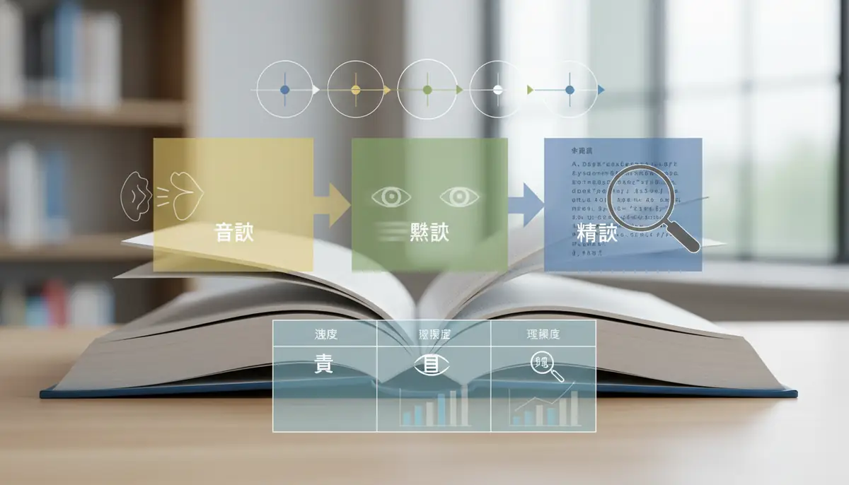 読書速度が変わる5つの要因【黙読・音読・精読の比較表付き】